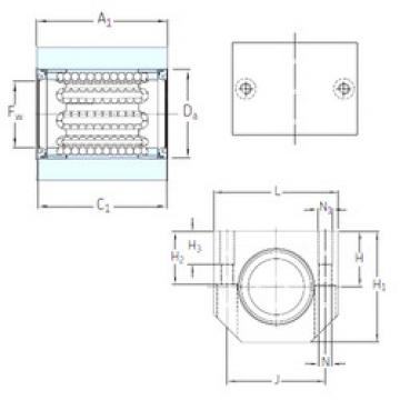 linear bearing shaft LUJR 25 SKF