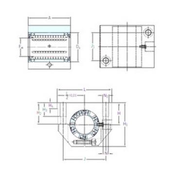 linear bearing shaft LUNE 16 SKF