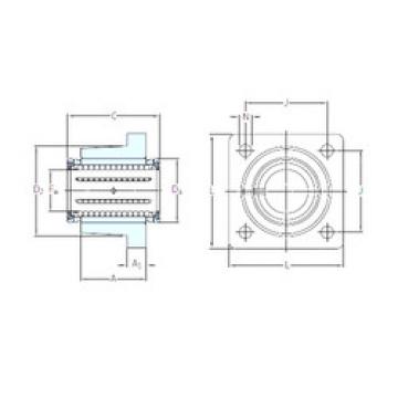 linear bearing shaft LVCR 20-2LS SKF