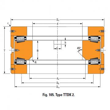THRUST ROLLER BEARING TYPES TTDWK AND TTDFLK T8010DW Thrust Race Double