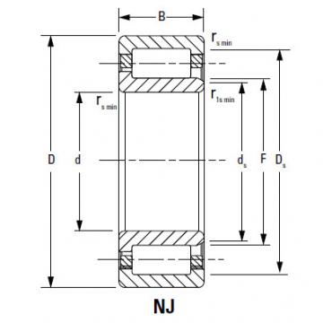 CYLINDRICAL BEARINGS ONE-ROW METRIC ISO SERIES NU2226EMA