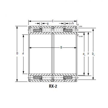 Four-Row Cylindrical Roller Bearings 220RYL1621 RY-6