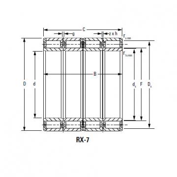 Four-Row Cylindrical Roller Bearings 600RX2643A RX-1