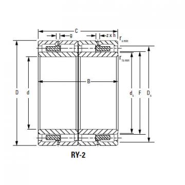 Four-Row Cylindrical Roller Bearings 220RYL1621 RY-6