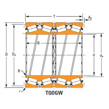 four-row tapered roller Bearings 48290dw 48220