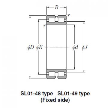 SL Type Cylindrical Roller Bearings NTN SL02-4852