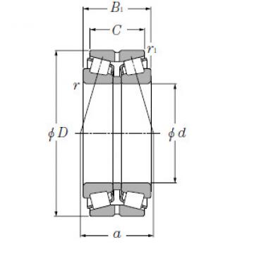 Double Row Tapered Roller Bearings NTN 323028