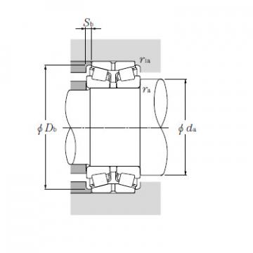 Double Row Tapered Roller Bearings NTN 29875/29820D+A