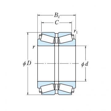 DOUBLE ROW TAPERED ROLLER BEARINGS NSK 100KBE1806+L