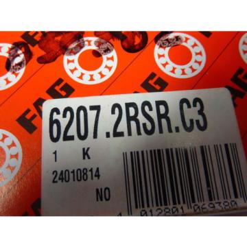 FAG 6207.2RSR.C3 Bearing Double Sealed ! NEW !
