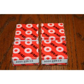 (Lot of 4) Fag 6000.2ZR.C3 Deep Groove NTN JAPAN BEARING * NEW *