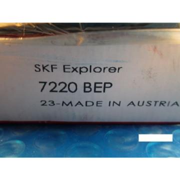 SKF 7220 BEP Light Series Angular Contact Bearing (=2 NTN, FAG, NSK,Fafnir)