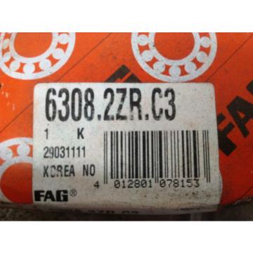 FAG 6308.2ZR-C3 Deep Groove Ball Bearing 40 x 90 x 23mm-NIB