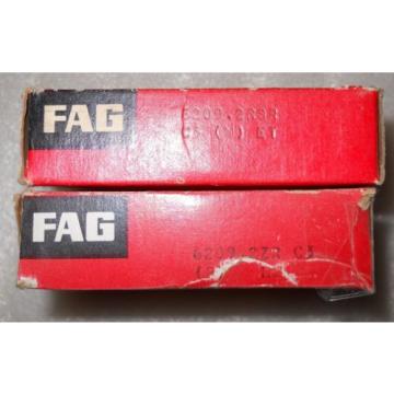 New NIB (surplus old stock) Lot of 2 NTN JAPAN BEARING  FAG 6209.2RSR 6209 2RSR