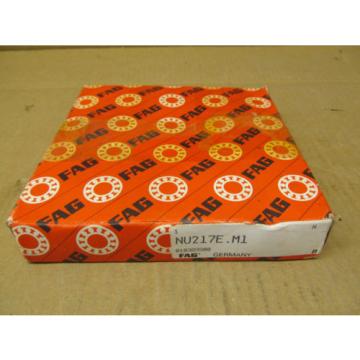 1 NIB FAG NU217E-M1 NU217EM1 CYLINDRICAL ROLLER BEARING