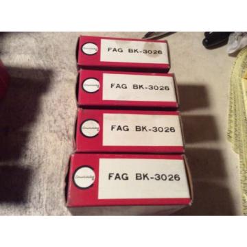 4-Consolidated -bearing ,#FAG-BK-3026,FREE SHPPING to lower 48, NEW OTHER!