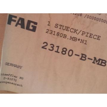 FAG (Schaeffler) 23180B.MB Spherical Roller Bearing 400 ID x 650 OD x 200 Width