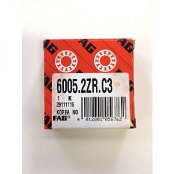 6005 2Z C3 (6005 ZZ C3) FAG BRAND - NEW IN BOX - FREE SHIPPING FOR 5 OR MORE PCS