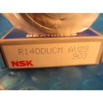 NSK R14DDU , Single Row Radial Bearing, R14 DDU (See MRC ZZ, FAG 2RS , NTN)