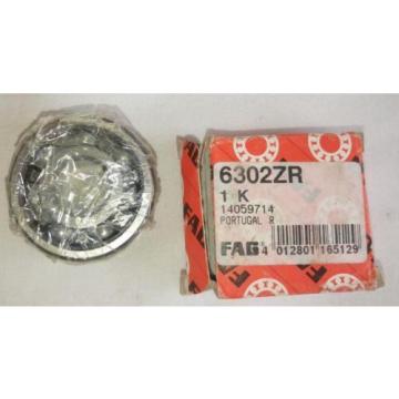 FAG 6302ZR Deep Groove Ball Bearing Single Row