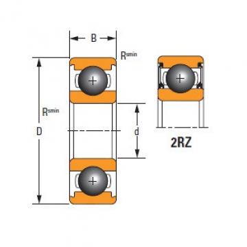 Timken DEEP GROOVE BALL BEARINGS 61905-2RZ    