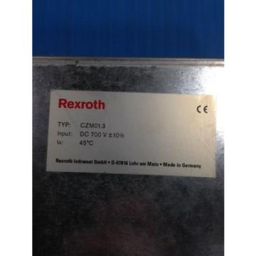 USED REXROTH INDRAMAT CZM01.3-02-07 SERVO DRIVE (U4)