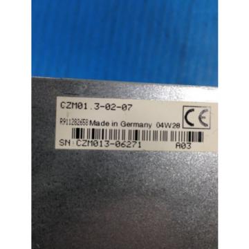 REXROTH INDRAMAT CZM01.3-02-07 SERVO DRIVE USED CHEAP (U4)