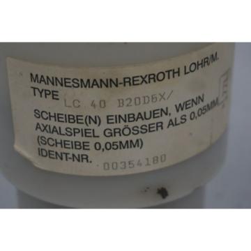 NEW REXROTH LC 40 B20D6X VALVE CARTRIDGE  LC40B20D6X