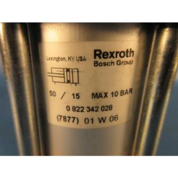 Rexroth Bosch 0 822 342 028 Pneumatic Cylinder, 50/15 Max 10 Bar, Made in USA