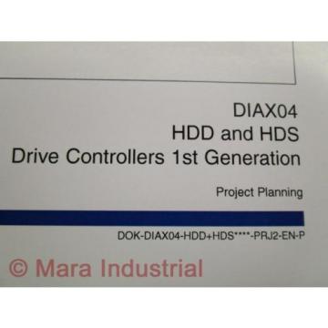 Rexroth Indramat DOK-DIAX04-HDD+HDS Project Planning Manual (Pack of 6)