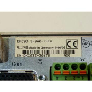 Rexroth Indramat DKC03.3-040-7-FW Eco-Drive Frequenzumrichter Serien Nr. DKC033-
