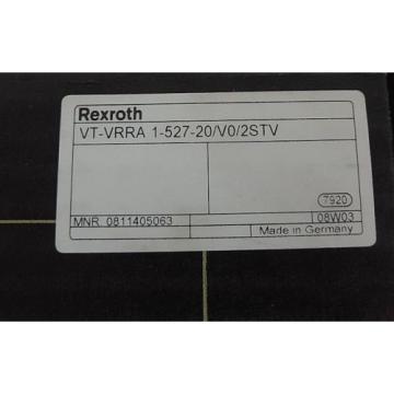 NIB BOSCH REXROTH VT-VRRA 1-527-20/V0/2STV DRIVE CARD MNR: 0811405063