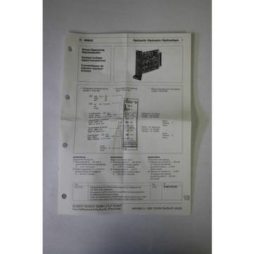 Rexroth B 830 303 440 I/U2-U/I 1  Current/Voltage Signal Transformer