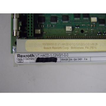 REXROTH R978005518 AMPLIFIER CARD VT-HACD-1-12/V0/1-0-0 WITH HOLDER