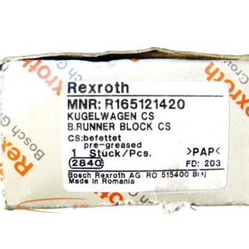 Bosch Rexroth R165121420 Kugelwagen   &gt; ungebraucht! &lt;