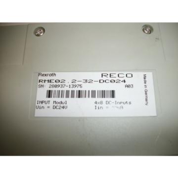 Rexroth Bosch RME02.2-32-DC024 24 Point Input Module (PLC2312)