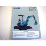 Kobelco SK35SR Compact Excavator Color Sheet                                  b2