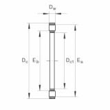 thrust ball images bearings K81116-TV INA