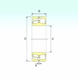 spherical roller bearing axial load 249/710 ISB