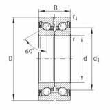 thrust ball bearing applications ZKLN0624-2RS-PE INA