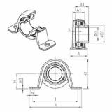 Bearing housed units USPP204 SNR