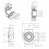 Bearing housed units UST206 SNR