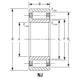 CYLINDRICAL BEARINGS ONE-ROW METRIC ISO SERIES NJ2222EMA