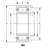 CYLINDRICAL BEARINGS ONE-ROW METRIC ISO SERIES NJ2220EMA