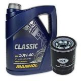 5 Liter Mannol SAE 10W-40 Classic Motoröl + Ölfilter SM 104 von SCT Germany